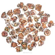 Zabawki kreatywne - Zestaw 50 sztuk winylowych naklejek świątecznych do dekoracji - miniaturka - grafika 1