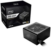 Zasilacze komputerowe - Zasilacz ASRock Pro Series PRO-850G 850W ATX 80+ Gold black 90-UXR085-GNEAA2 - miniaturka - grafika 1