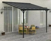 Kratki i pergole - Rojaplast pergola ogrodowa BRUCE F 436×305 cm szara - miniaturka - grafika 1
