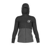 Kurtki i kamizelki sportowe damskie - COMPRESSPORT Kurtka biegowa damska WINTER INSULATED JACKET black - miniaturka - grafika 1