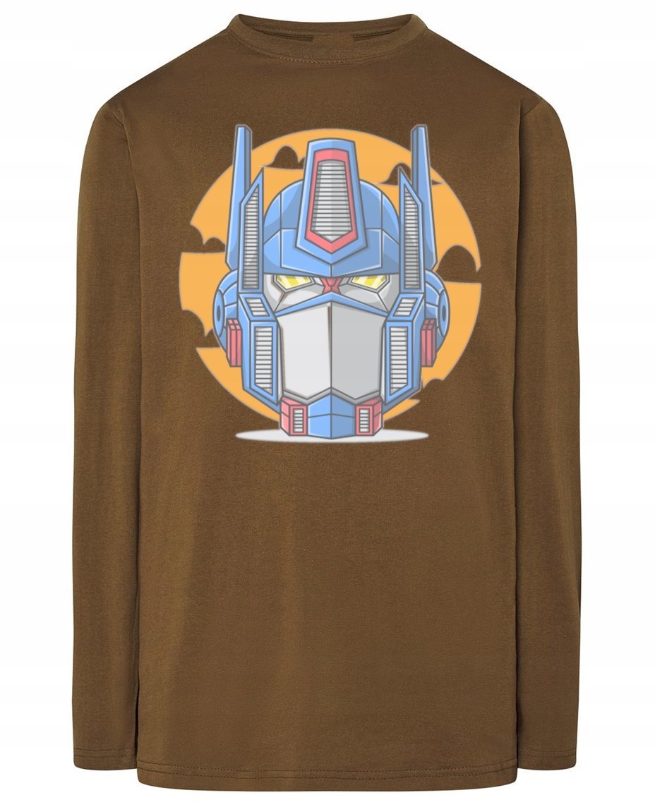 Longsleeve męski fajny nadruk ROBOT r.XXL