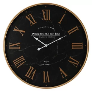 Zegar ścienny złoto czarny 60 cm - Zegary - miniaturka - grafika 1