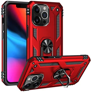 Etui na telefon komórkowy Armor Shield do Apple iPhone 13 Pro Max Ultra Hybrid Case, czerwony - Etui i futerały do telefonów - miniaturka - grafika 1