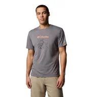 Koszulki męskie - Columbia Zero Rules Light SS Graphic Crew Koszulka Męska - miniaturka - grafika 1