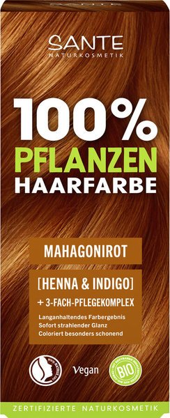 Sante Roślinna farba do włosów w proszku MAHAGONIROT