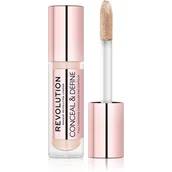 Korektory do twarzy - Makeup Revolution CONCEAL &amp; DEFINE CONCEALER - Korektor w płynie - C6.5 MAKDCC5 - miniaturka - grafika 1
