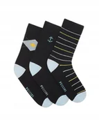 Skarpetki męskie - Skarpety Męskie Skarpetki Bawełniane 3 pary 39-42 PUCCINI SKS22327-3942 - miniaturka - grafika 1