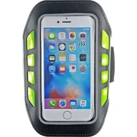 Etui i futerały do telefonów - BIGBEN Uniwersalna opaska na smartfon 5,5" - odblaskowa dioda LED - miniaturka - grafika 1