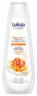 Luksja Silk Care Yogurt&Manuka Honey kremowy płyn do kąpieli 900 ml - Kosmetyki do kąpieli - miniaturka - grafika 1