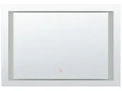 Lustra - Beliani Lustro ścienne LED 60 x 80 cm srebrne EYRE - miniaturka - grafika 1