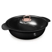 Garnki - GARNEK TYTANOWY HOT POT Z POKRYWĄ 30cm BERLINGER HAUS BH-8627 BLACK ROSE - miniaturka - grafika 1