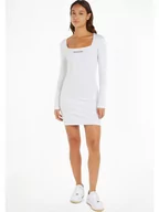 Sukienki - Tommy Hilfiger Sukienka "Serif" w kolorze białym - miniaturka - grafika 1