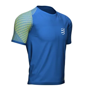 COMPRESSPORT Koszulka biegowa PERFORMANCE SS T-SHIRT niebieska - Koszulki sportowe męskie - miniaturka - grafika 1