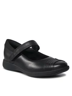 Buty dla dziewczynek - Clarks Półbuty Eatch Beam K 261611436 Czarny - grafika 1