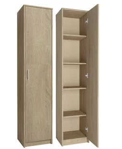 Regał Eryk 39 cm X 180 cm X 35 cm Dąb Sonoma - Regały - miniaturka - grafika 1