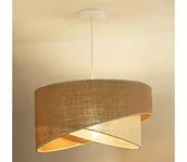 Lampy sufitowe - Duolla - Żyrandol na lince YUTE CELLO 1xE27/15W/230V śr. 45 cm brązowy/szary - miniaturka - grafika 1