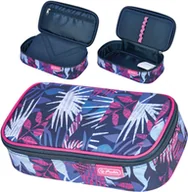 Piórniki - Piórnik kosmetyczka etui usztywniany klapką duży XXL BeatBox Flower HERLITZ - miniaturka - grafika 1