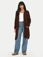 Swetry damskie - ONLY Kardigan Jade 15179815 Brązowy Regular Fit - miniaturka - grafika 1