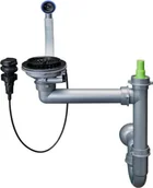 Syfony - Syfon z korkiem automatycznym PYRAMIS volcano BLACK EDITION z przelewem OKRĄGŁYM (521109402) - miniaturka - grafika 1