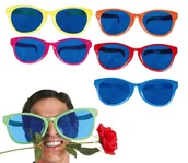 Dodatki do strojów karnawałowych - Okulary gigantyczne w różnych kolorach śmieszne - miniaturka - grafika 1