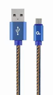 Gembird Kabel Micro USB premium jeans 2 m CC-USB2J-AMmBM-2M-BL - Kable USB - miniaturka - grafika 2