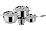 Zestawy garnków i patelni - Lagostina Zestaw Garnków Ze Stali Nierdzewnej 7-Częściowy - Idealny Do Gotowania - miniaturka - grafika 1