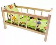 Akcesoria dla lalek - JANEX Łóżeczko małe bez baldachimu - miniaturka - grafika 1