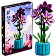 Klocki - Klocki Konstrukcyjne Kwiat Rododendron w Doniczce do Ułożenia 798 el. - miniaturka - grafika 1