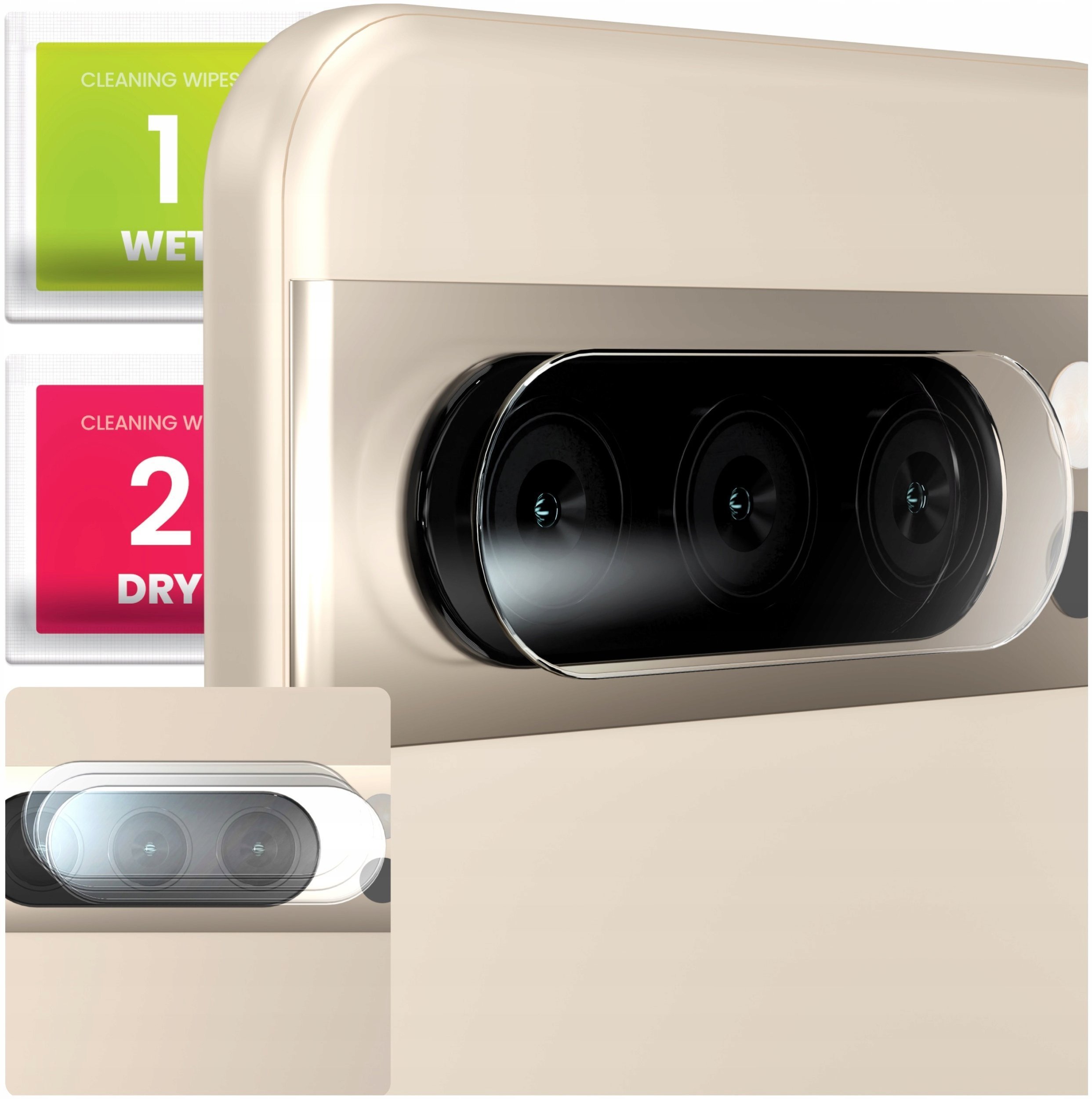 3-PAK Szkło Na Aparat Do Google Pixel 8 Pro Hartowane, Na Obiektyw, 9H