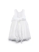 Sukienki i spódniczki dla dziewczynek - Abel & Lula Sukienka elegancka 5051 Biały Regular Fit - miniaturka - grafika 1