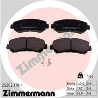 Klocki hamulcowe - Klocki hamulcowe - komplet ZIMMERMANN 25202.170.1 - miniaturka - grafika 1
