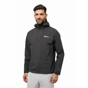 Męska kurtka przeciwdeszczowa Jack Wolfskin PRELIGHT 2L INS JKT M black - S - Kurtki męskie - miniaturka - grafika 1