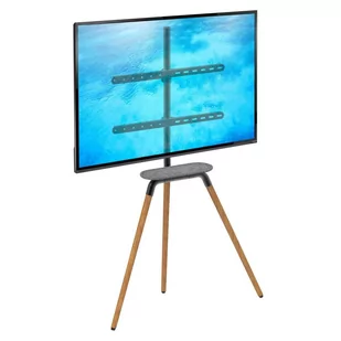Ergosolid Tritonix Extra B  podłogowy stojak do telewizorów 32 -65  z półką Industrial Tripod TV drewno + stal TRITONIX-EXTRA-B - Uchwyty do telewizora - miniaturka - grafika 3