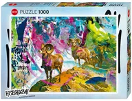 Puzzle - Puzzle Heye Big Horns by Gunter Konrad 1000 elementów - miniaturka - grafika 1