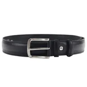 Paski - Pasek męski skórzany PIERRE CARDIN PSN 6209 Czarny - miniaturka - grafika 1