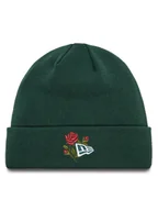 Czapki damskie - New Era Czapka Rose Icon Cuff Knit Beanie 60580736 Zielony - miniaturka - grafika 1