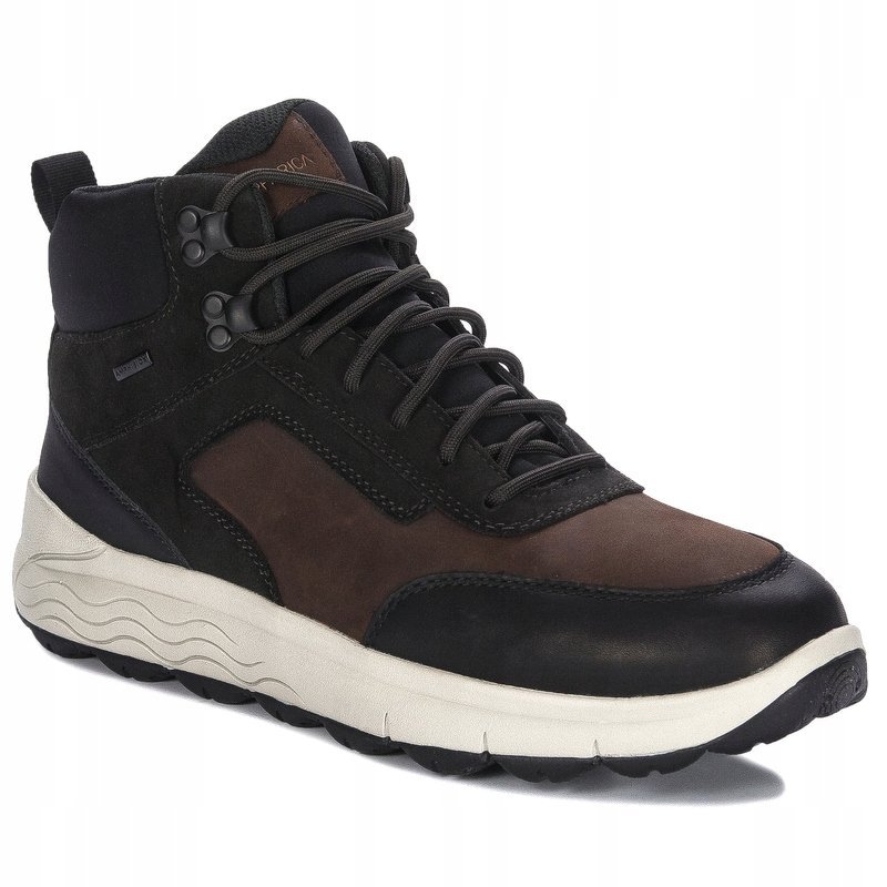 GEOX Botki buty męskie skórzane Coffee brązowe U46FDB-0FF22-C6009 r.45