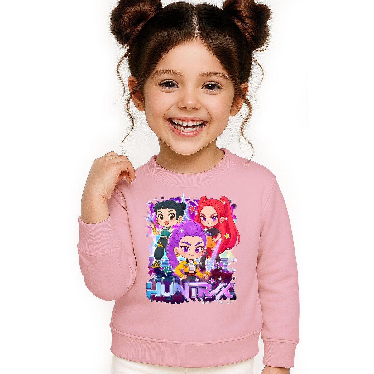BLUZA DZIECIĘCA KPOP DEMON HUNTERS HUNTRIX 110-116 BAWEŁNIANA JAKOŚĆ