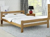 Dom i wnętrze OUTLET - OUTLET - Łóżko drewniane Manta 150x200 eko dąb - miniaturka - grafika 1