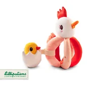 Grzechotki dla dzieci - Grzechotka chwytak Kokoszka Paulette 6 m+ Lilliputiens - miniaturka - grafika 1