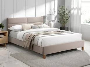 Łóżko Sierra Velvet 120X200 Dąb / Beż Bluvel 28 - Łóżka Łóżko Sierra Velvet 120X200 Dąb / Beż Bluvel 28 - Łóżka - miniaturka - grafika 1