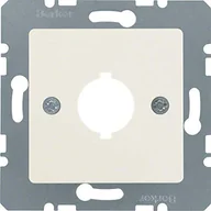 Klawisze i ramki - Hager polo B.Kwadrat Płytka czołowa z otworem fi 188 mm do gniazda wyrównania potencjału pojedycznego kremowy 143102 143102 - miniaturka - grafika 1