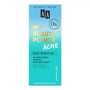 Oceanic My Beauty Power Acne - Złuszczający peeling enzymatyczny 40ml - Maseczki do twarzy - miniaturka - grafika 1