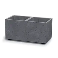Donice - Donica PROSPERPLAST Sierra Case Beton Effect DSI600E-425U 26.2l Szary - miniaturka - grafika 1