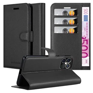 Cadorabo Etui do Apple iPhone 12 PRO MAX Etui ochronne w kolorze czarnym Etui na telefon komórkowy Etui z zamknięciem magnetycznym - Etui i futerały do telefonów - miniaturka - grafika 1