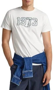 Pepe Jeans Koszulka męska Wyatt, Biały (nie biały), M - Koszulki męskie - miniaturka - grafika 1