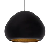 Lampy sufitowe - Lampa wisząca nad wyspę Lava 41077 Sigma kuchenna czarna złota - miniaturka - grafika 1