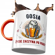 Kubki - Kubek Pomarańczowy Dla Gosi Żony Przyjaciółki z Nadrukiem ze Zdjęciem+ Opakowanie na prezent (wzór 01) - miniaturka - grafika 1