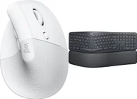 Myszki - Logitech Lift Off-White 910-006475 + Ergo K860 920-010108 - miniaturka - grafika 1