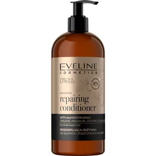 Eveline Cosmetics Organic Gold Repairing Conditioner regenerująca odżywka do włosów suchych i zniszczonych 500ml 101007-uniw - Odżywki do włosów - miniaturka - grafika 1